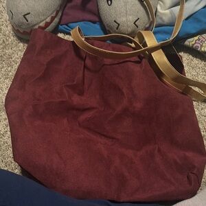 Elegant Burgundy Tote Bag